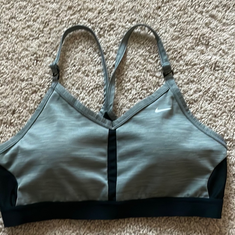Nike grey sports bra